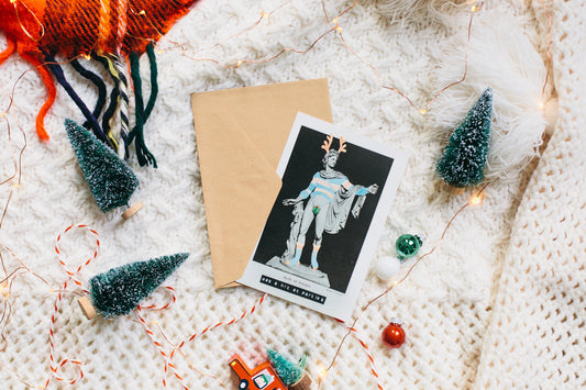 Funny Birthday card, Merry Birthday, Christmas card