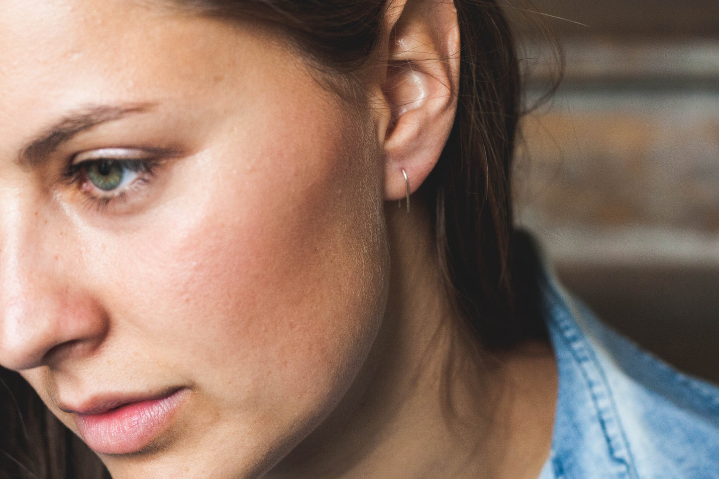 Sterling Silver Horseshoe Earrings | Handmade Ear Threaders