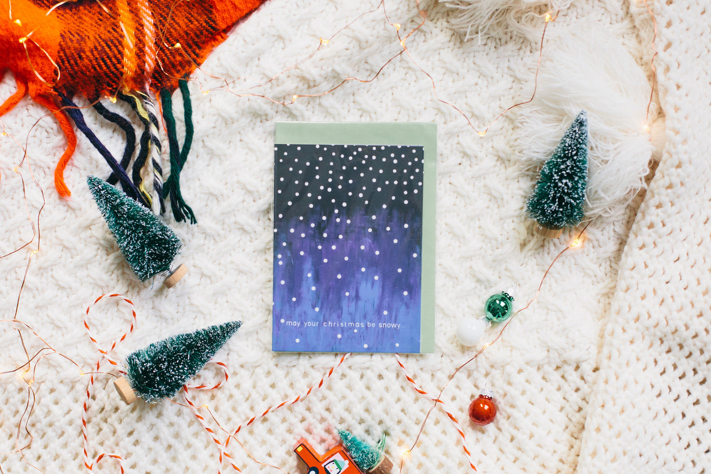 Christmas card, folding