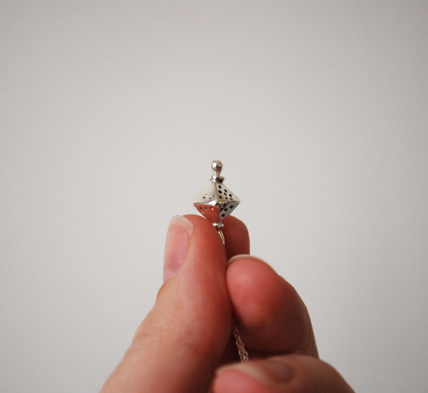 Leia necklace, Eco sterling silver pendant necklace