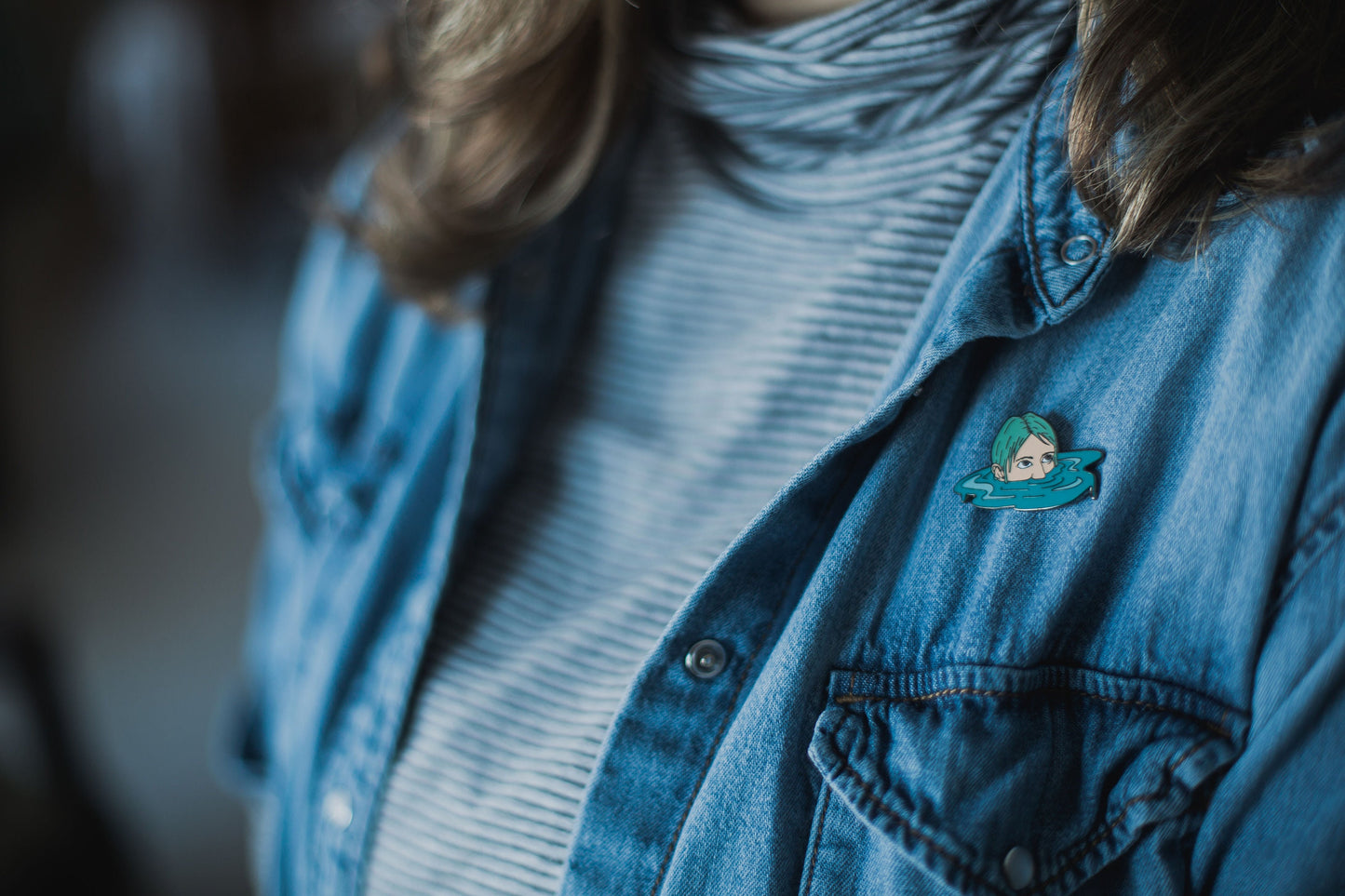 Sea witch enamel pin