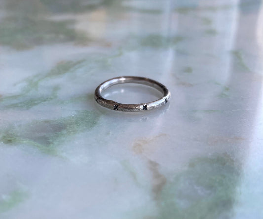 Brea silver ring
