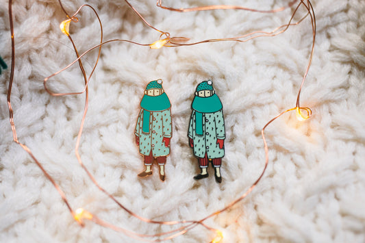 Winter Girl Enamel Pin