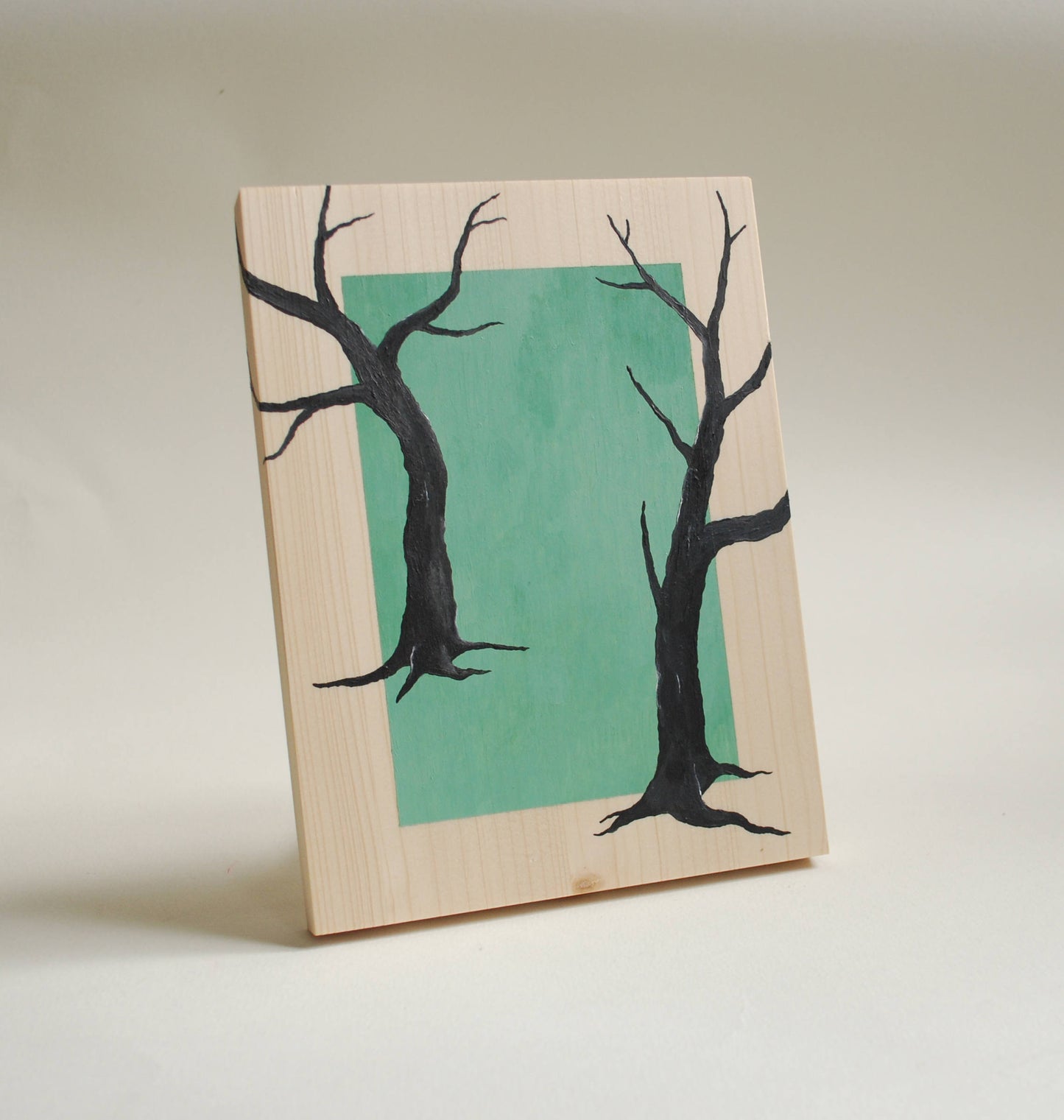 Acrylic painting/illustration on spruce wood