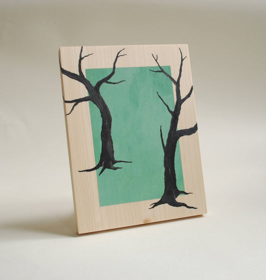 Acrylic painting/illustration on spruce wood
