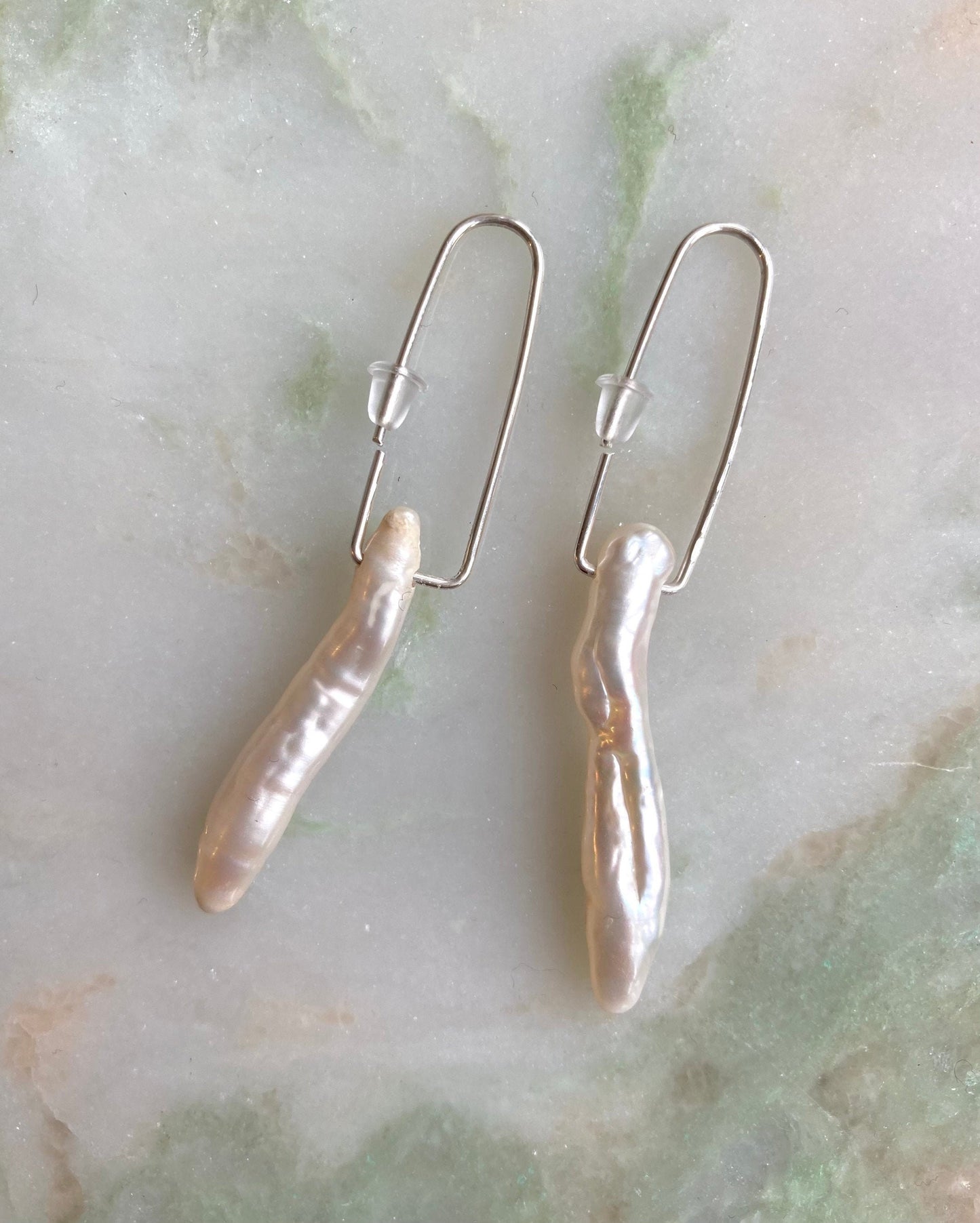 Pearl dangle earrings