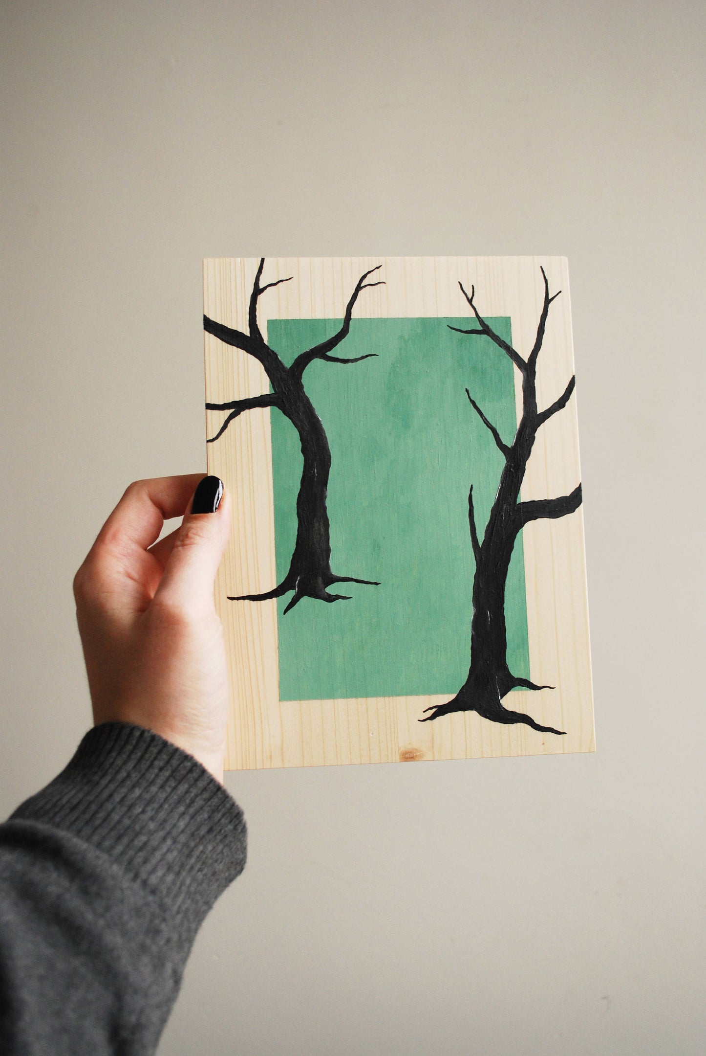 Acrylic painting/illustration on spruce wood