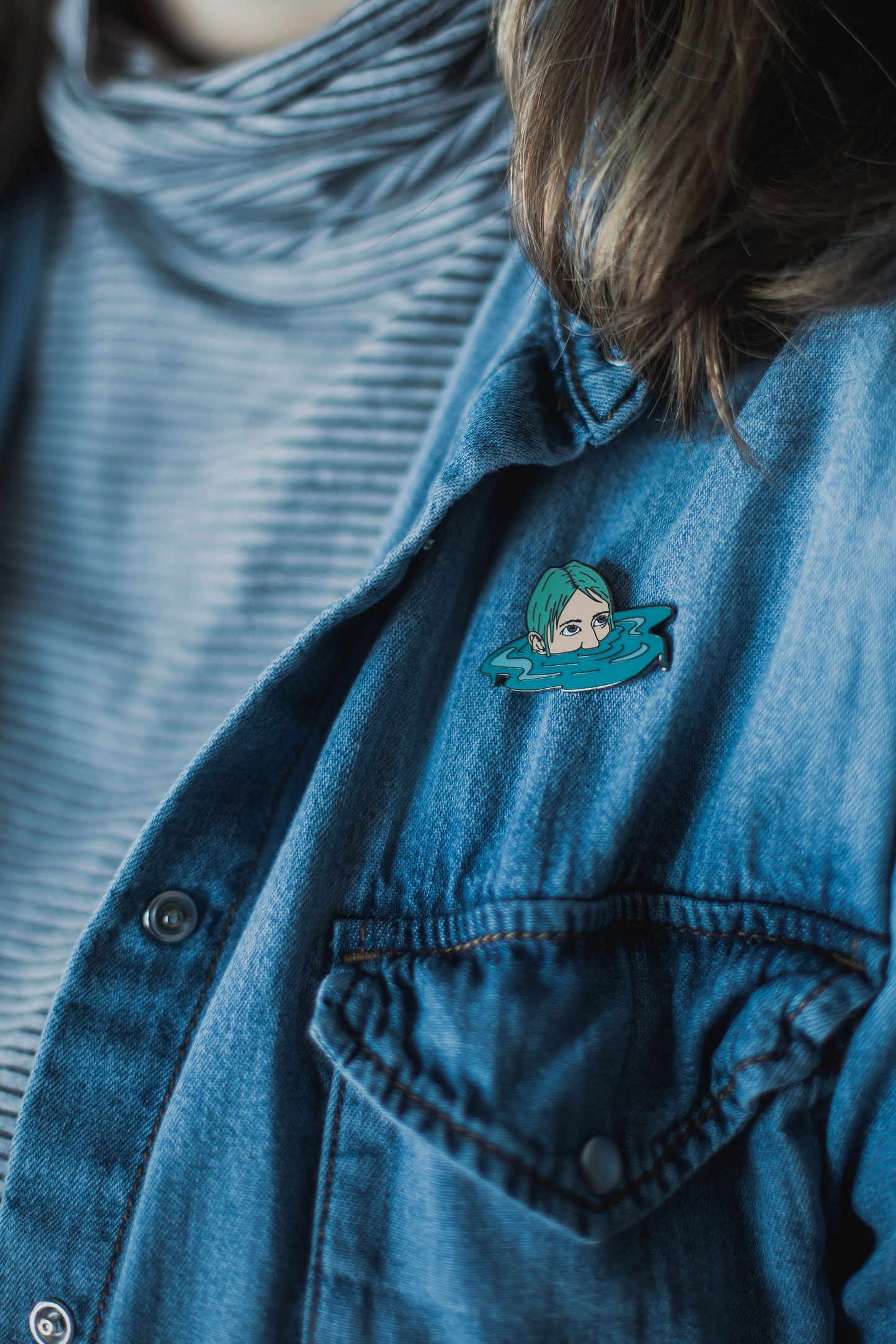Sea witch enamel pin