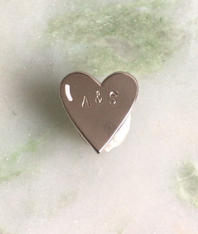 Tiny heart enamel pin