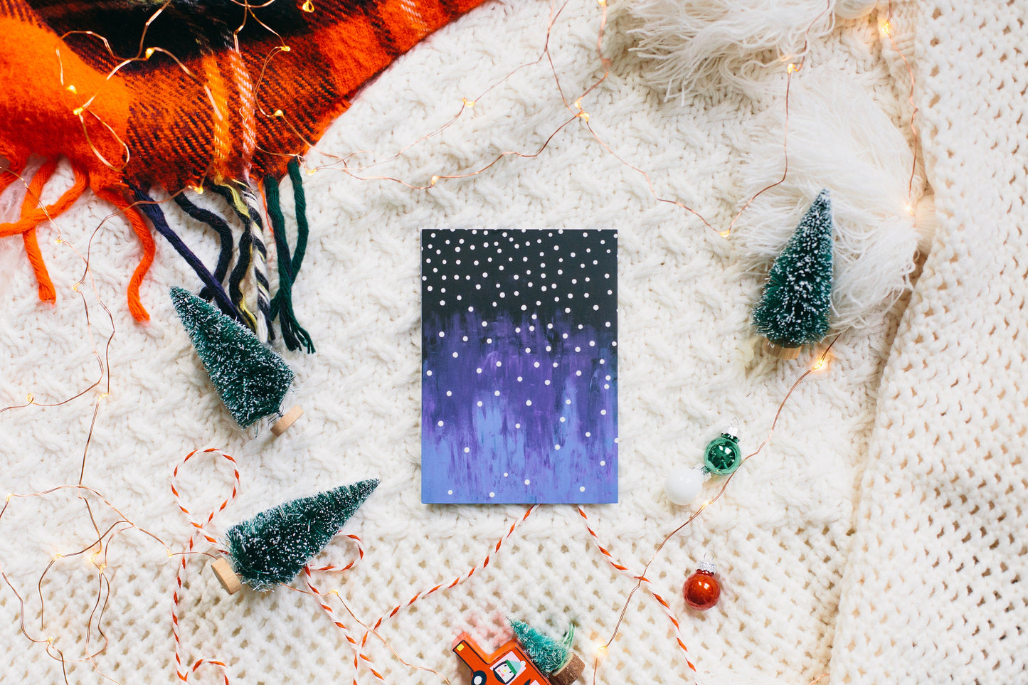Christmas card, folding