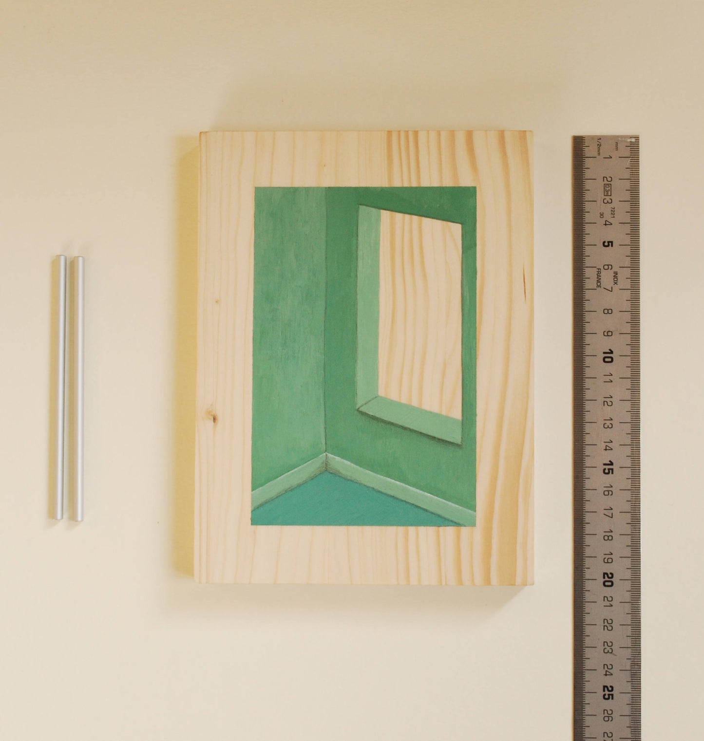 Original acrylic painting on spruce wood