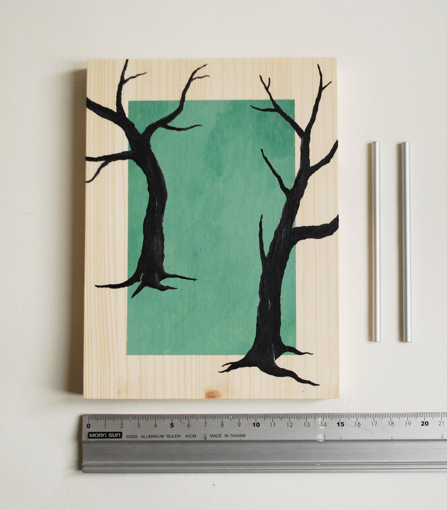 Acrylic painting/illustration on spruce wood