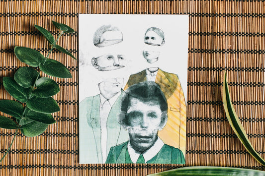 Chopped heads art print, the absurdist series