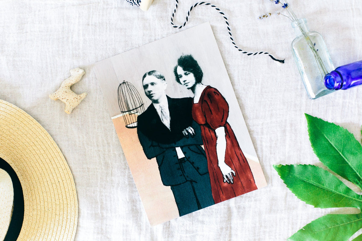 Bimbo's Parents in the Pink Room art print