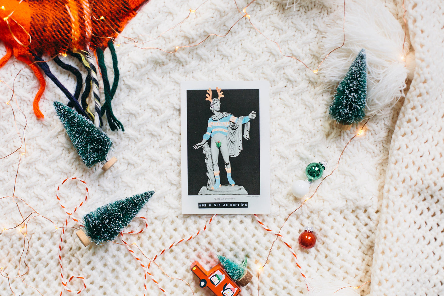 Funny Birthday card, Merry Birthday, Christmas card