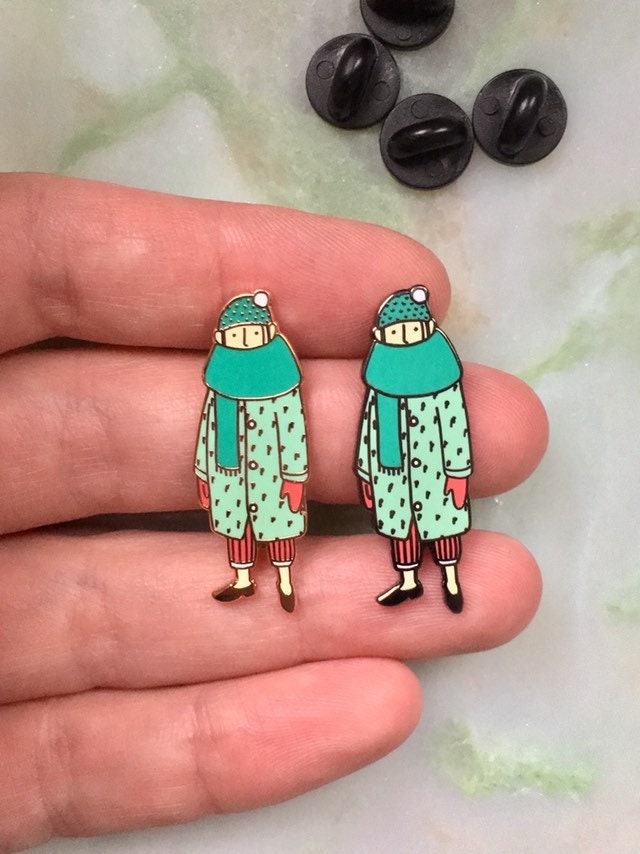 Winter Girl Enamel Pin
