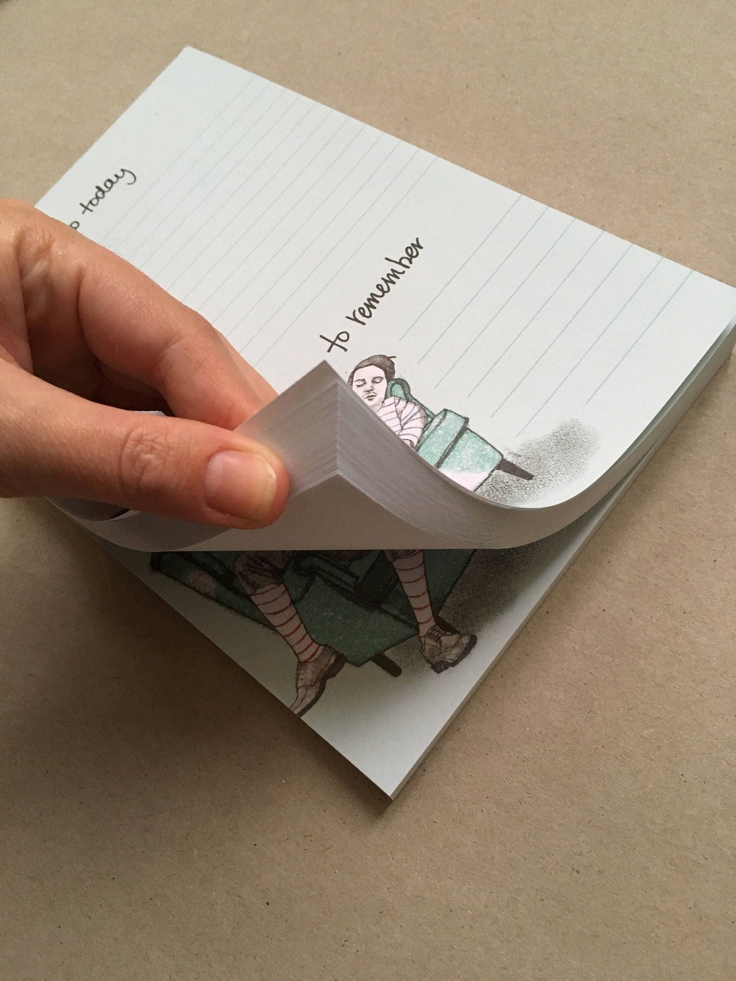 What not to do, notepad