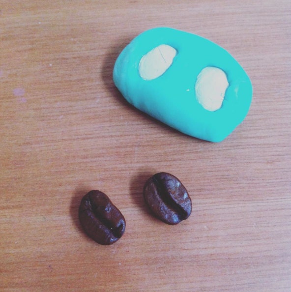 Sterling Silver Coffee Bean Earrings