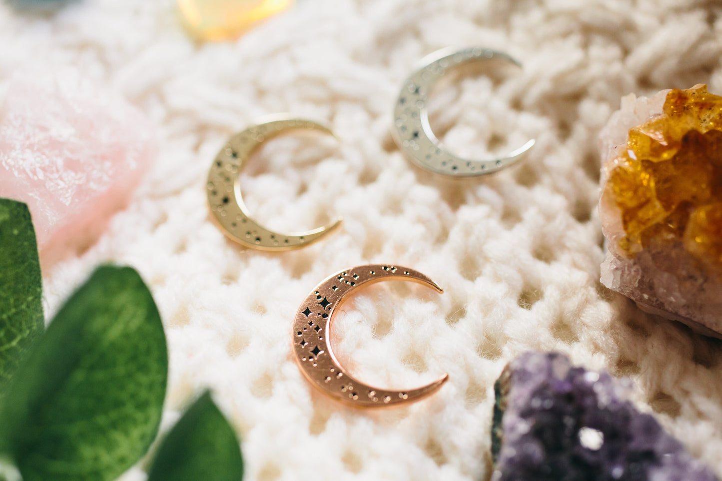 Moon enamel pins