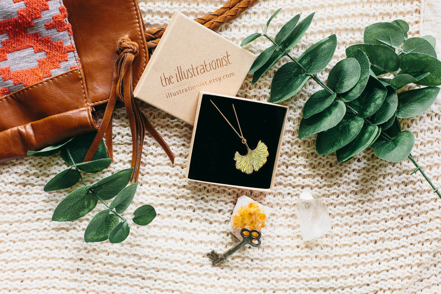Ginkgo Biloba Hard Enamel Pin