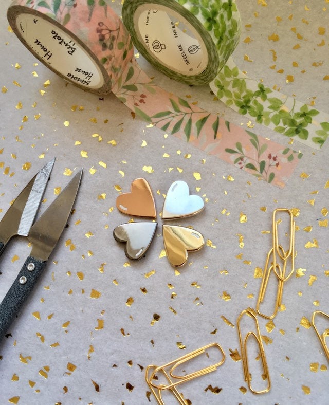 Tiny heart enamel pin