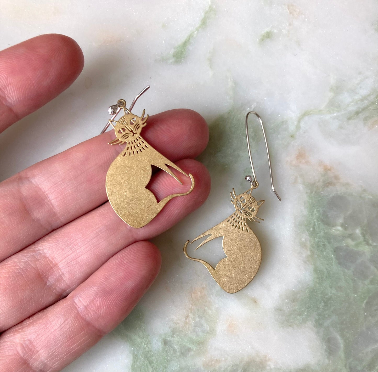 Veta cat earrings