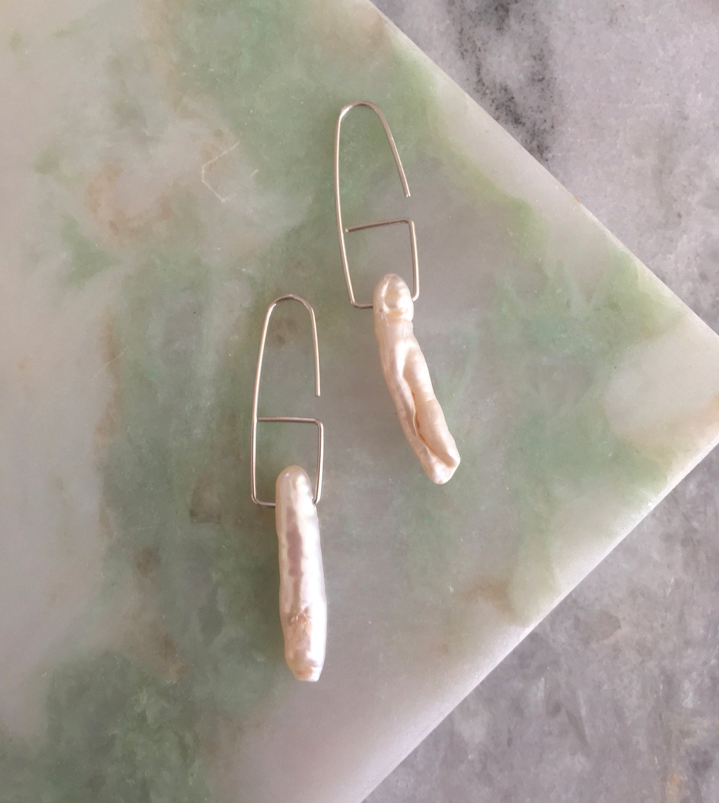Pearl dangle earrings