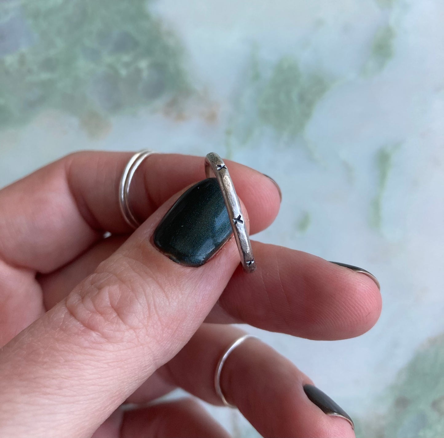 Brea silver ring