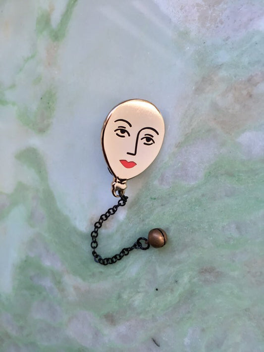 Balloon enamel pin