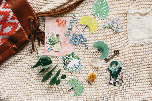 Plant sticker set