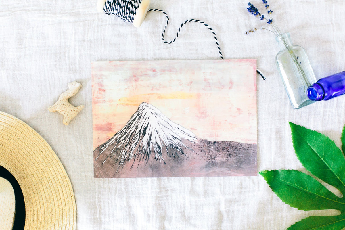 Mountain art print, the absurdist series