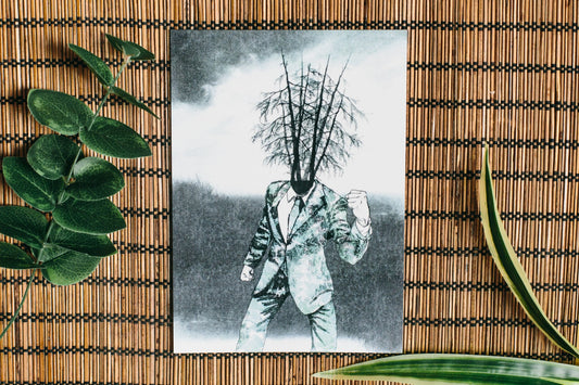Tree Man art print, the absurdist series