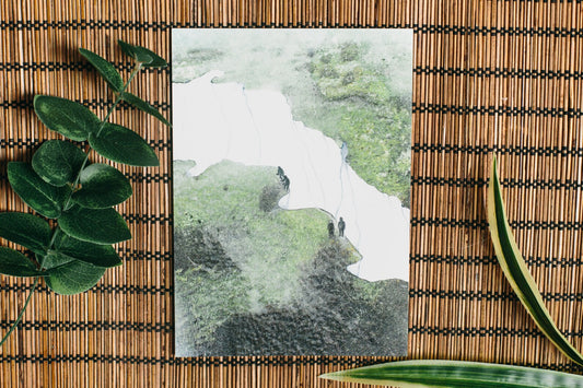 Walking along the Dover Cliffs art print